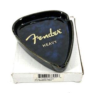 Fender Ceramic Ashtray with Logo Vintage Style Guitar Collectible Genuine Rare